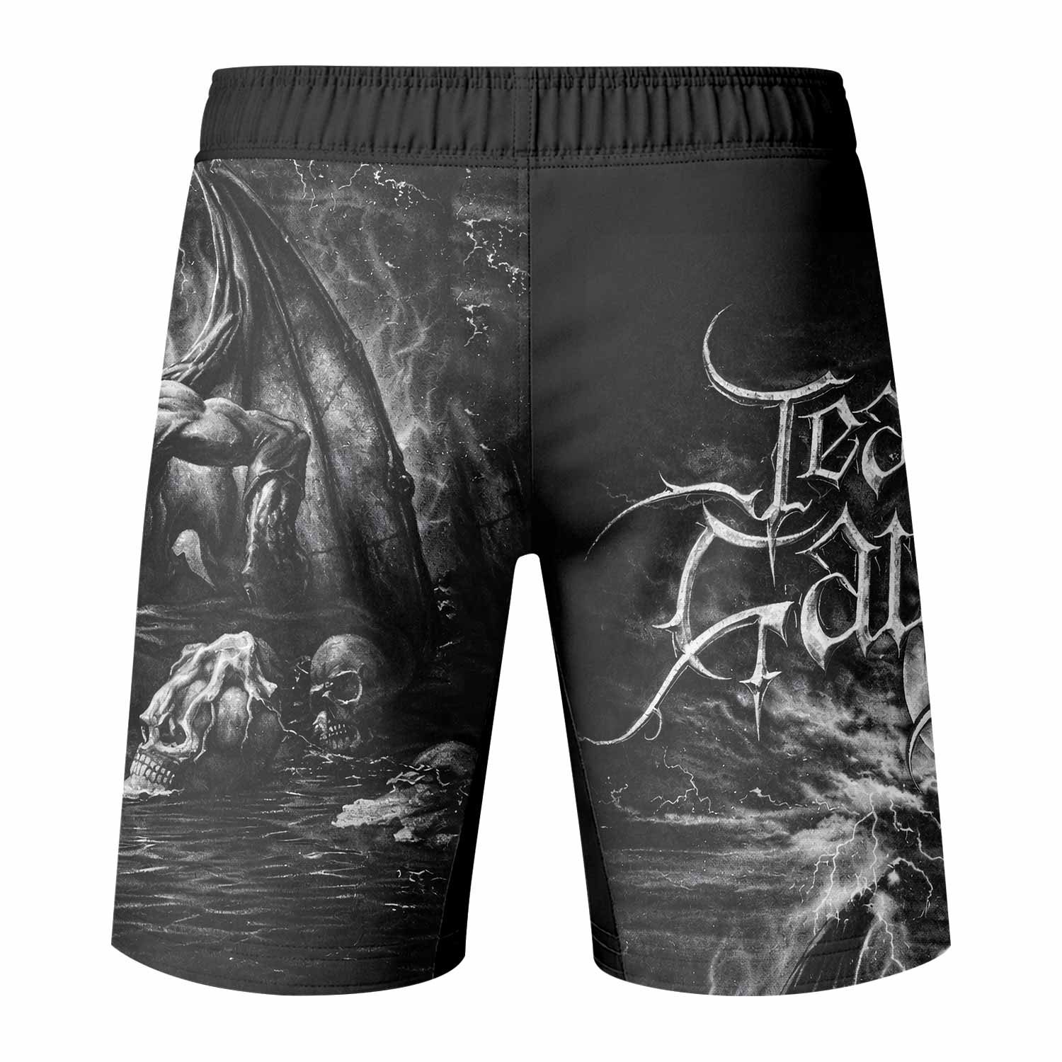 Jean Paul Gaultier Satan Fight Shorts - back view mockup