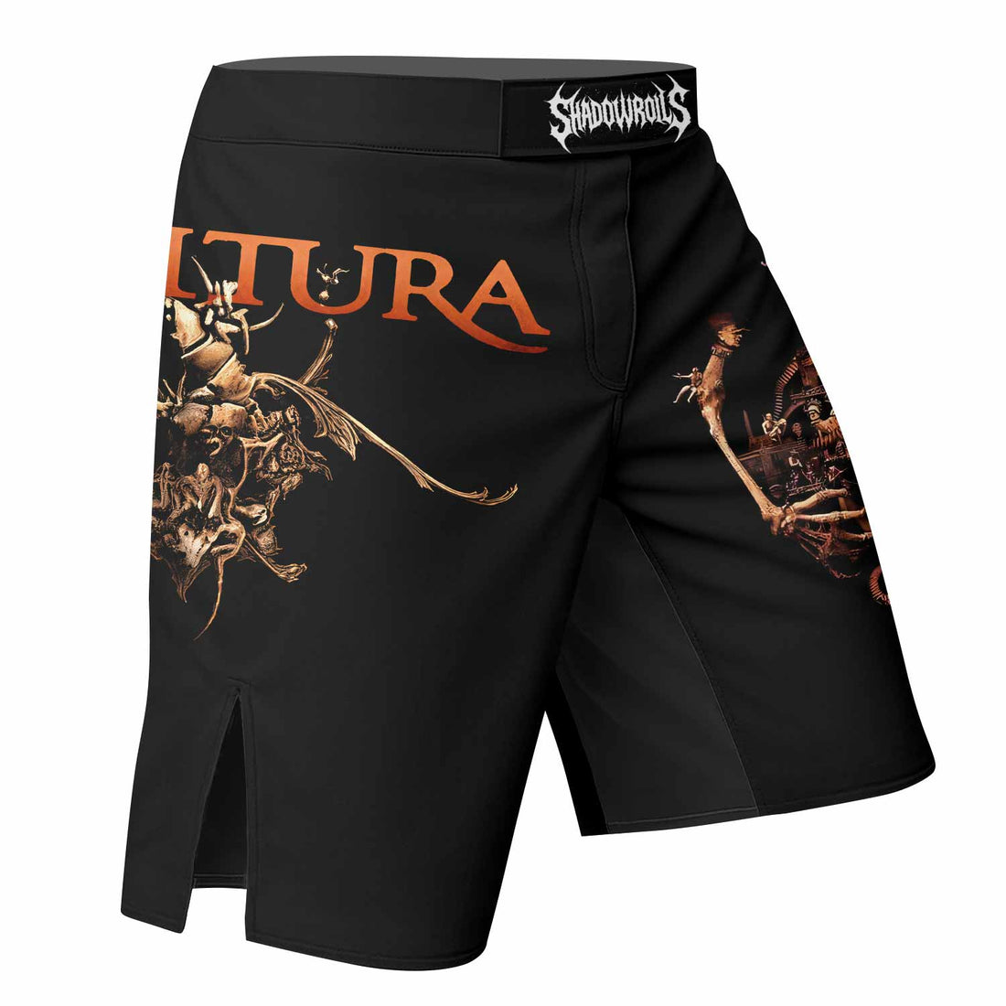 Sepultura A-Lex Fight Shorts - right side mockup