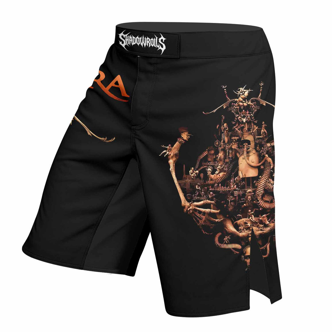 Sepultura A-Lex Fight Shorts - right side mockup