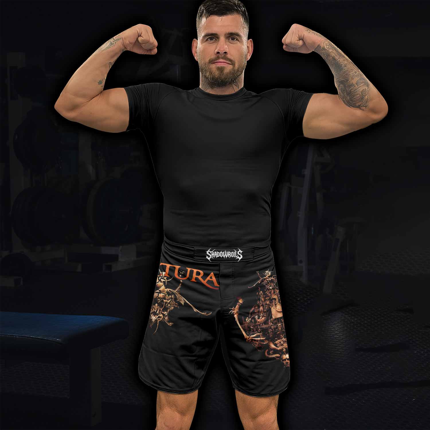 Sepultura A-Lex Fight Shorts - lifestyle view