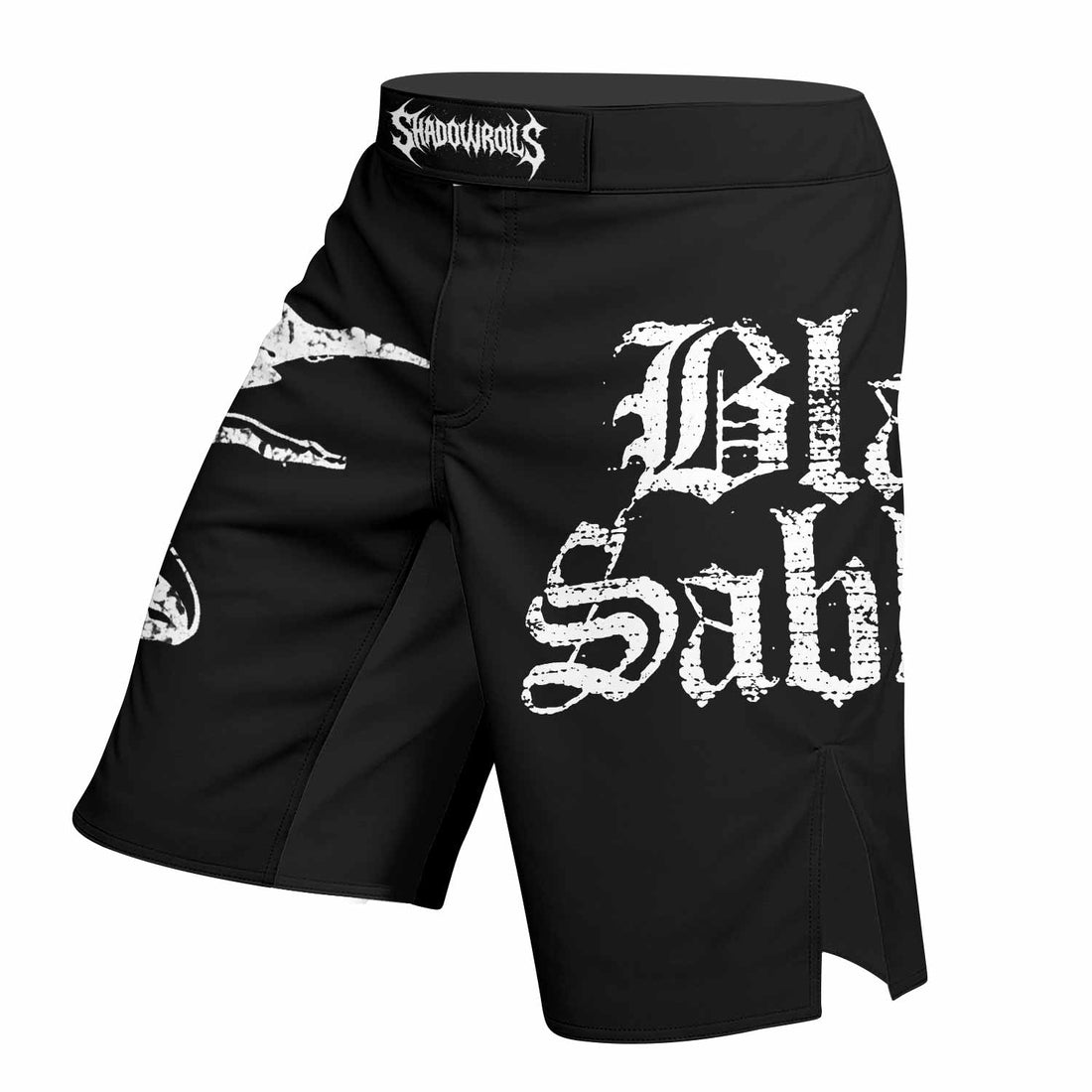 Black Sabbath Sabbath Bloody Sabbath Fight Shorts - right side mockup