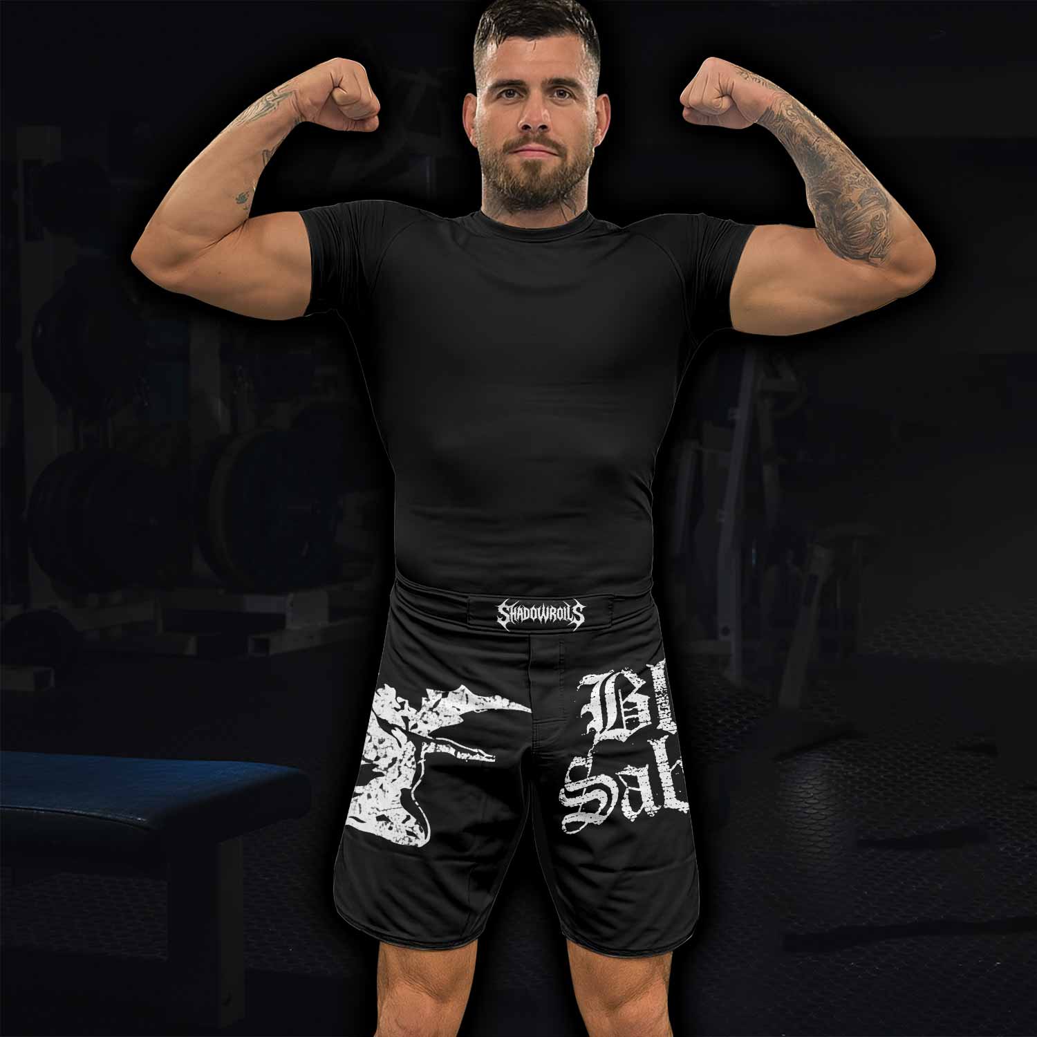 Black Sabbath Sabbath Bloody Sabbath Fight Shorts - lifestyle view