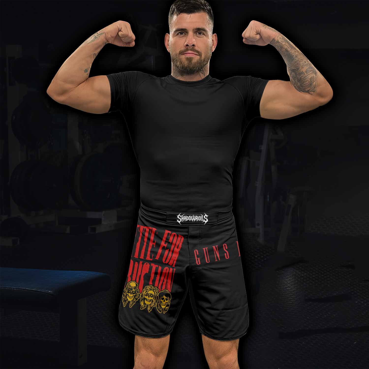 Guns N' Roses Appetite for Destruction Fight Shorts - lifestyle view