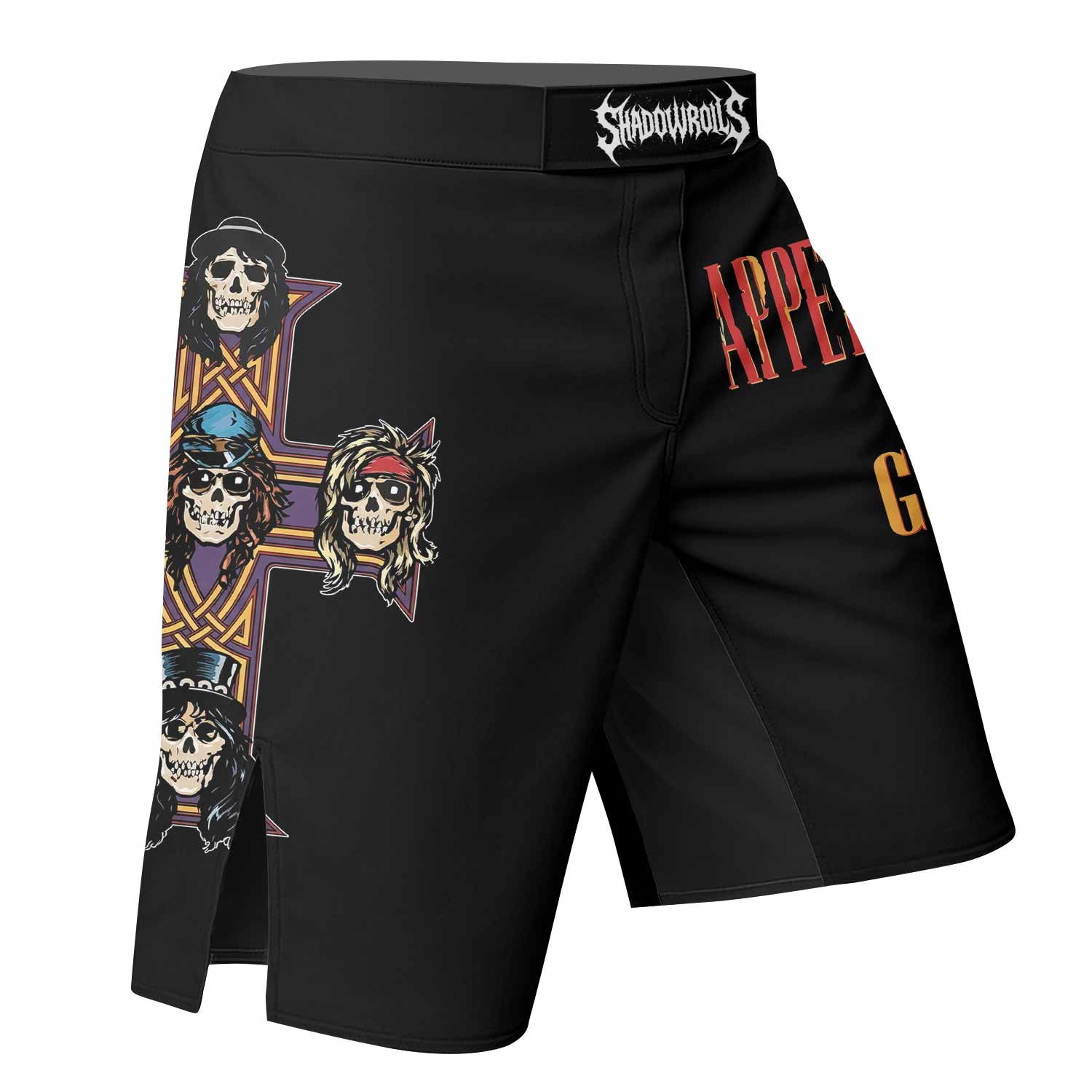 Appetite for Destruction Guns N' Roses Fight Shorts - right side mockup