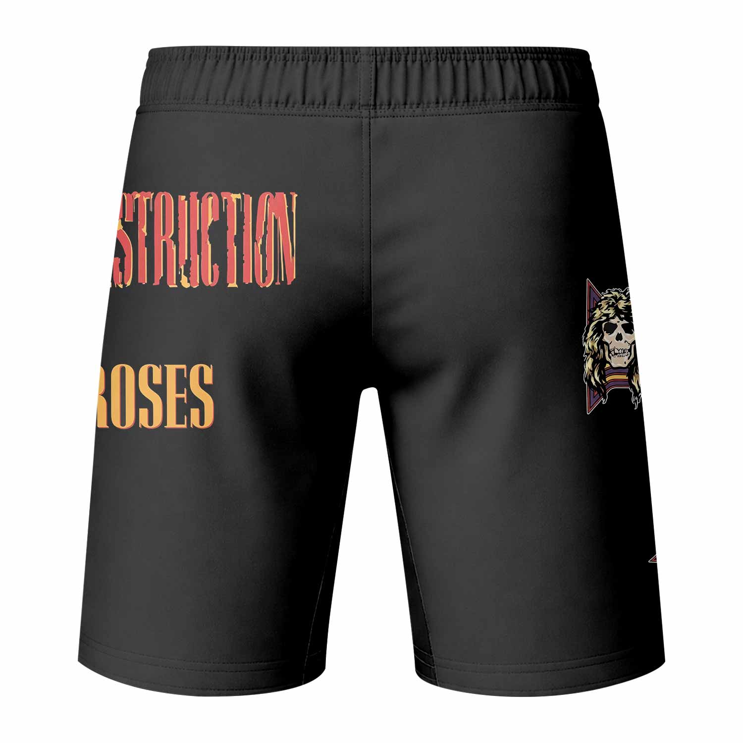 Appetite for Destruction Guns N' Roses Fight Shorts - back view mockup