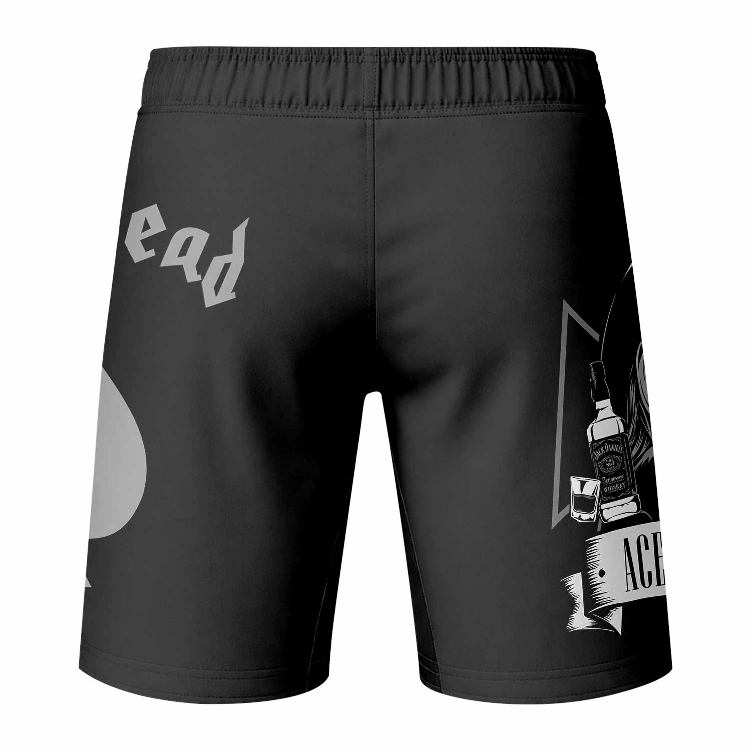 Motörhead Ace of Spades Fight Shorts - back view mockup