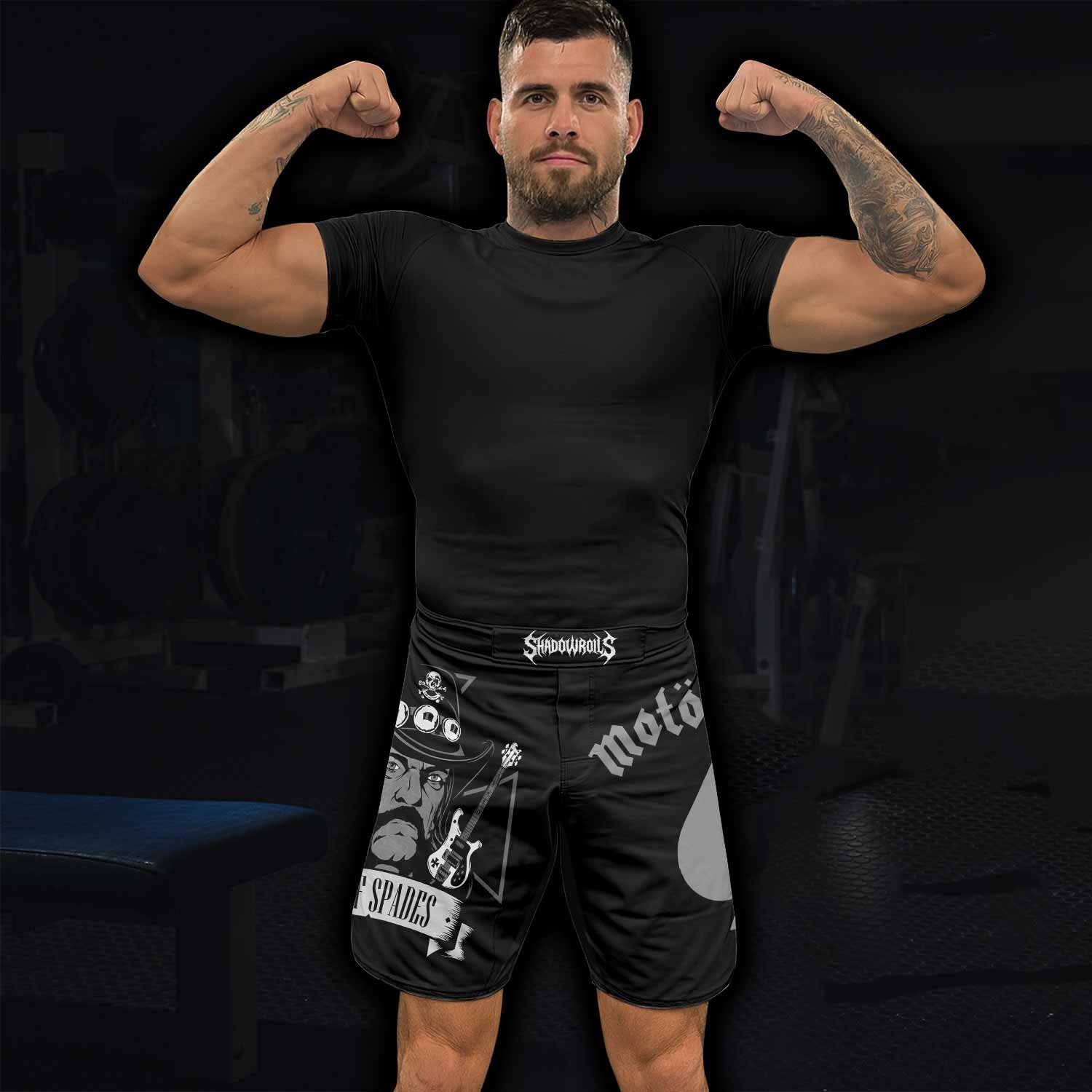 Motörhead Ace of Spades Fight Shorts - lifestyle view