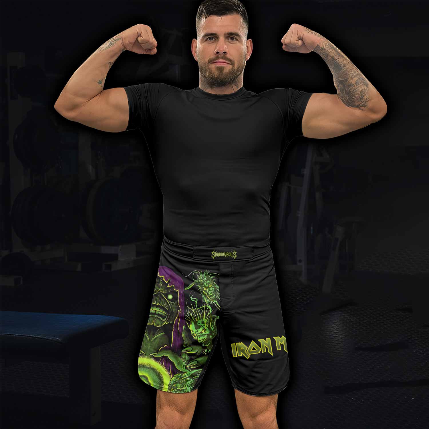 Iron Maiden Run For Your Lives Fight Shorts - lifestyle view
