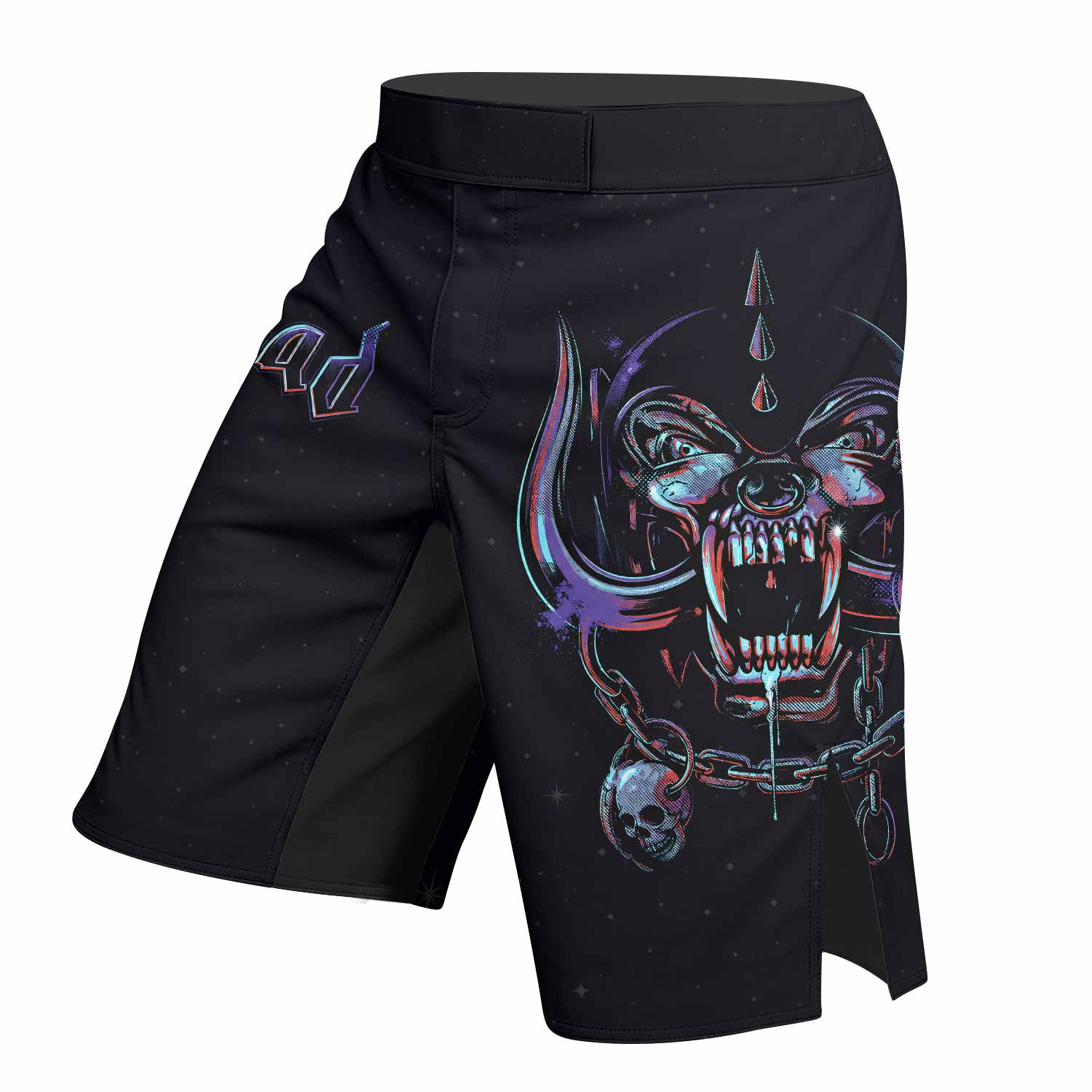 Motörhead England 1978 Fight Shorts - left side mockup