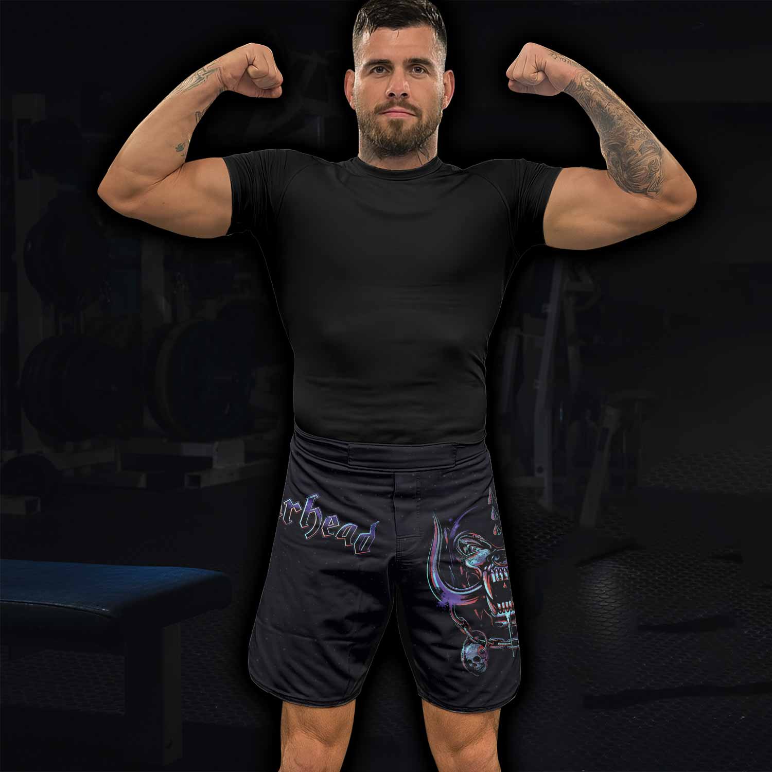 Motörhead England 1978 Fight Shorts - lifestyle view