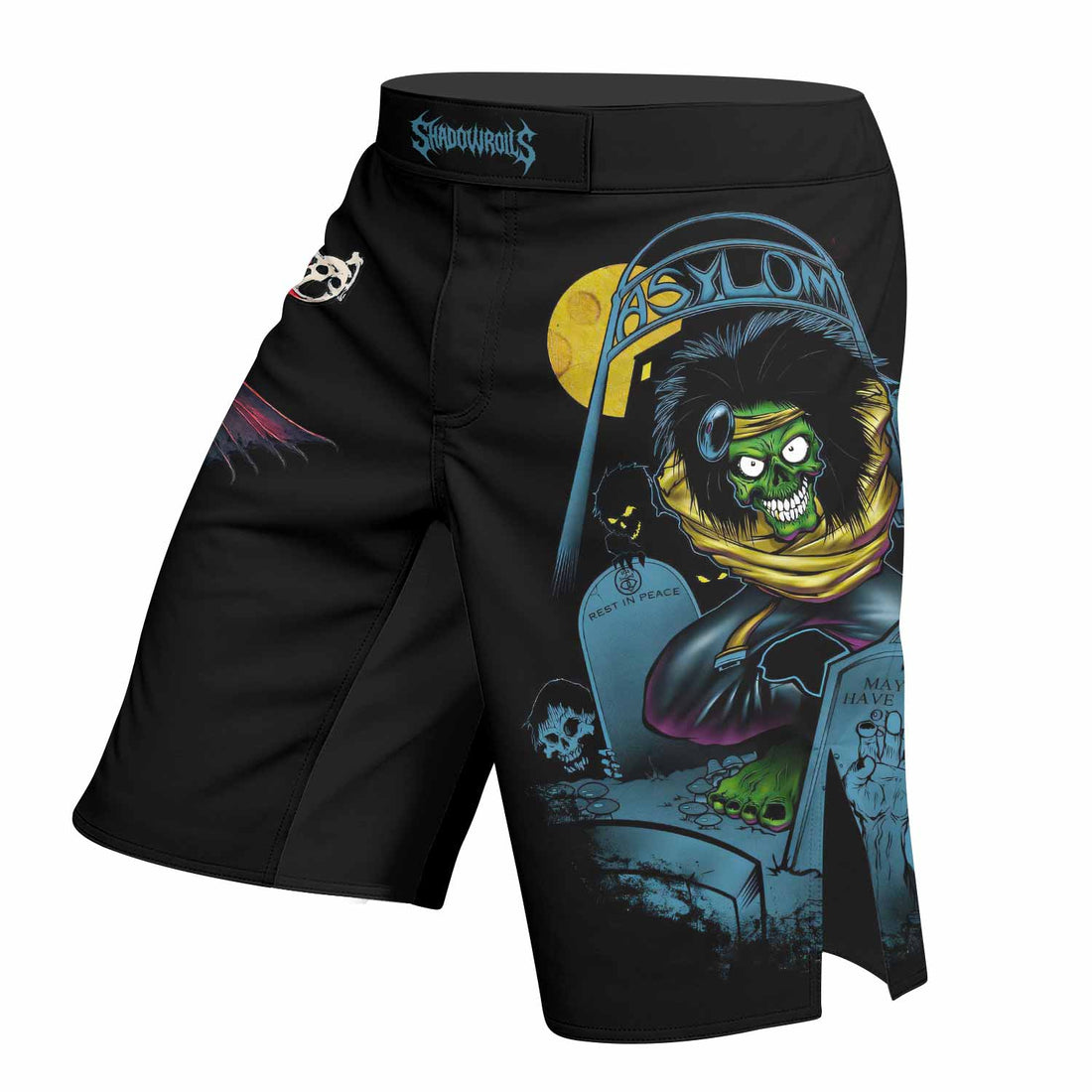 Mötley Crüe Dr. Feelgood Fight Shorts - right side mockup