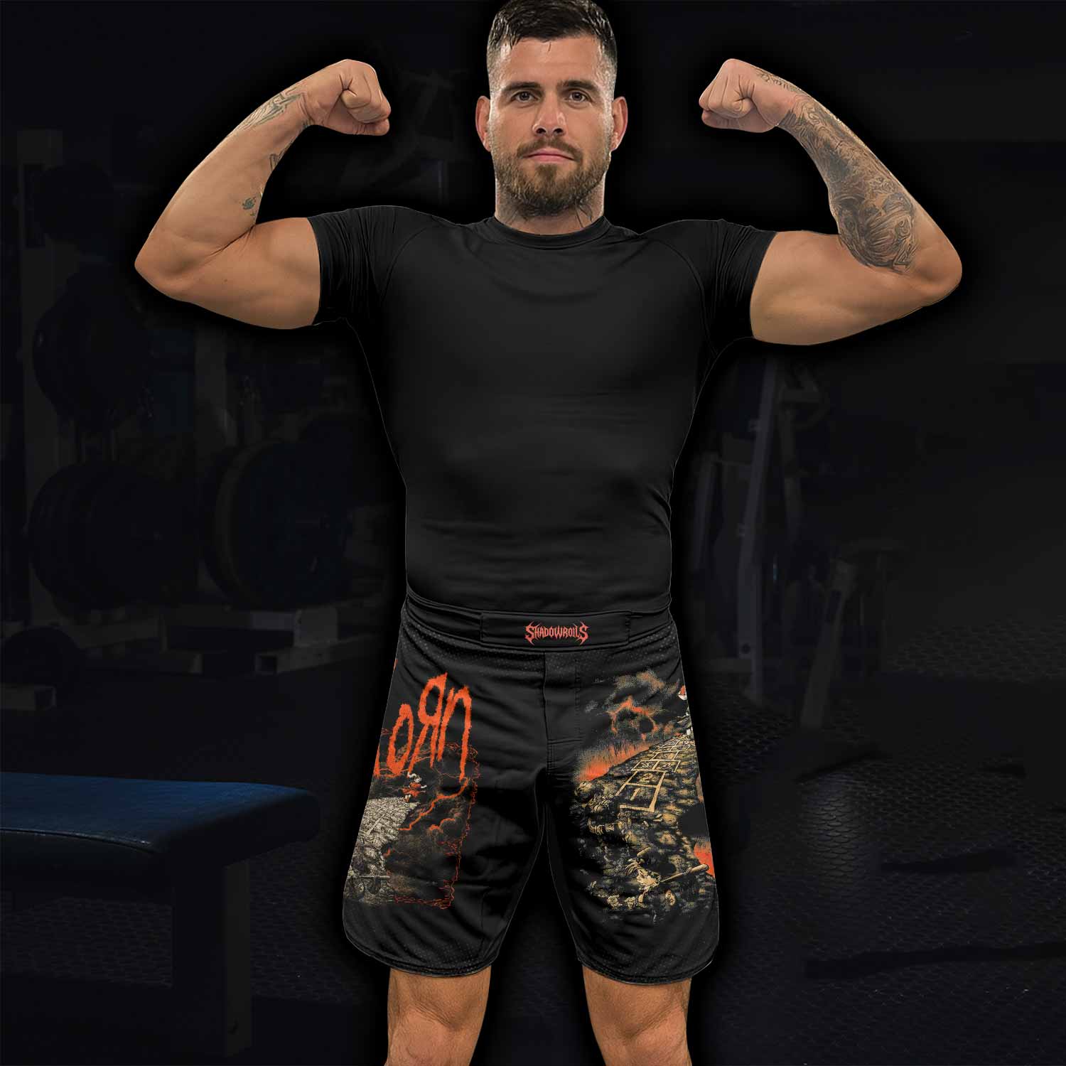 Korn Follow Cliff Fight Shorts - lifestyle view