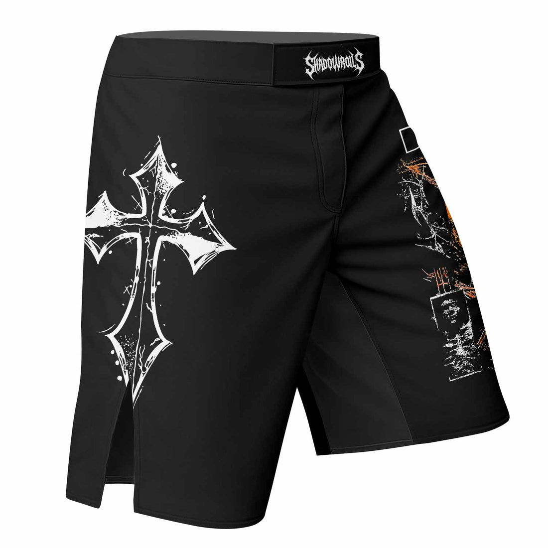 Deftones Etombed Fight Shorts - right side mockup