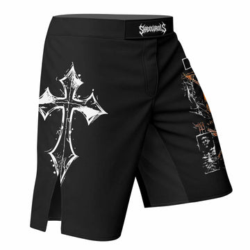 Deftones Etombed Fight Shorts - right side mockup