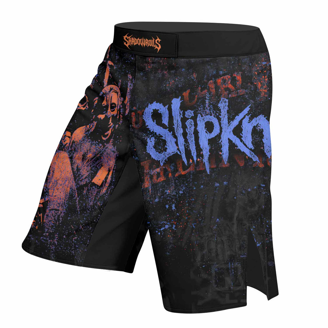 Slipknot Welcome To 1999 Fight Shorts - right side mockup