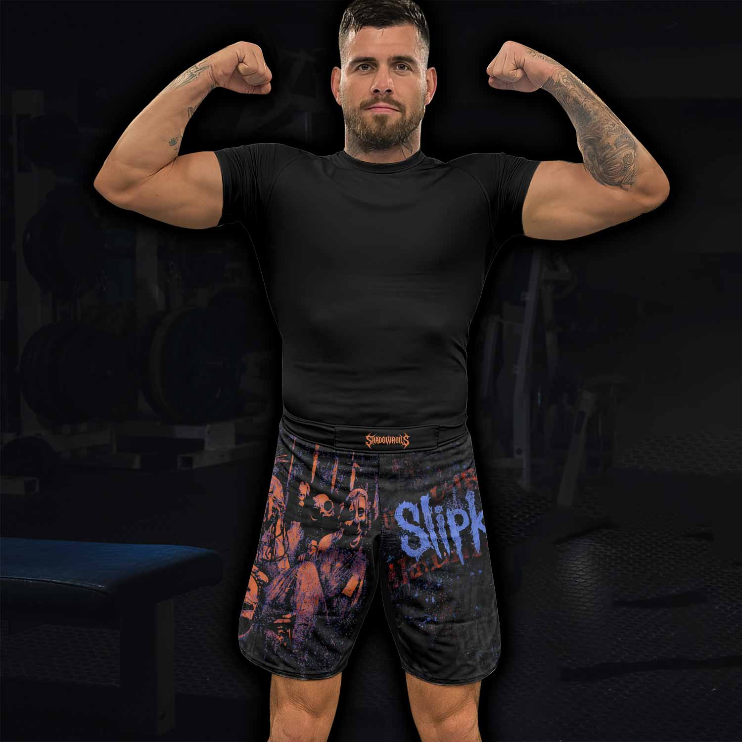 Slipknot Welcome To 1999 Fight Shorts - lifestyle view
