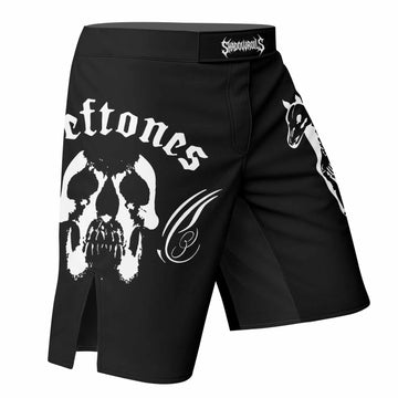 Deftones Sacramento Fight Shorts - right side mockup