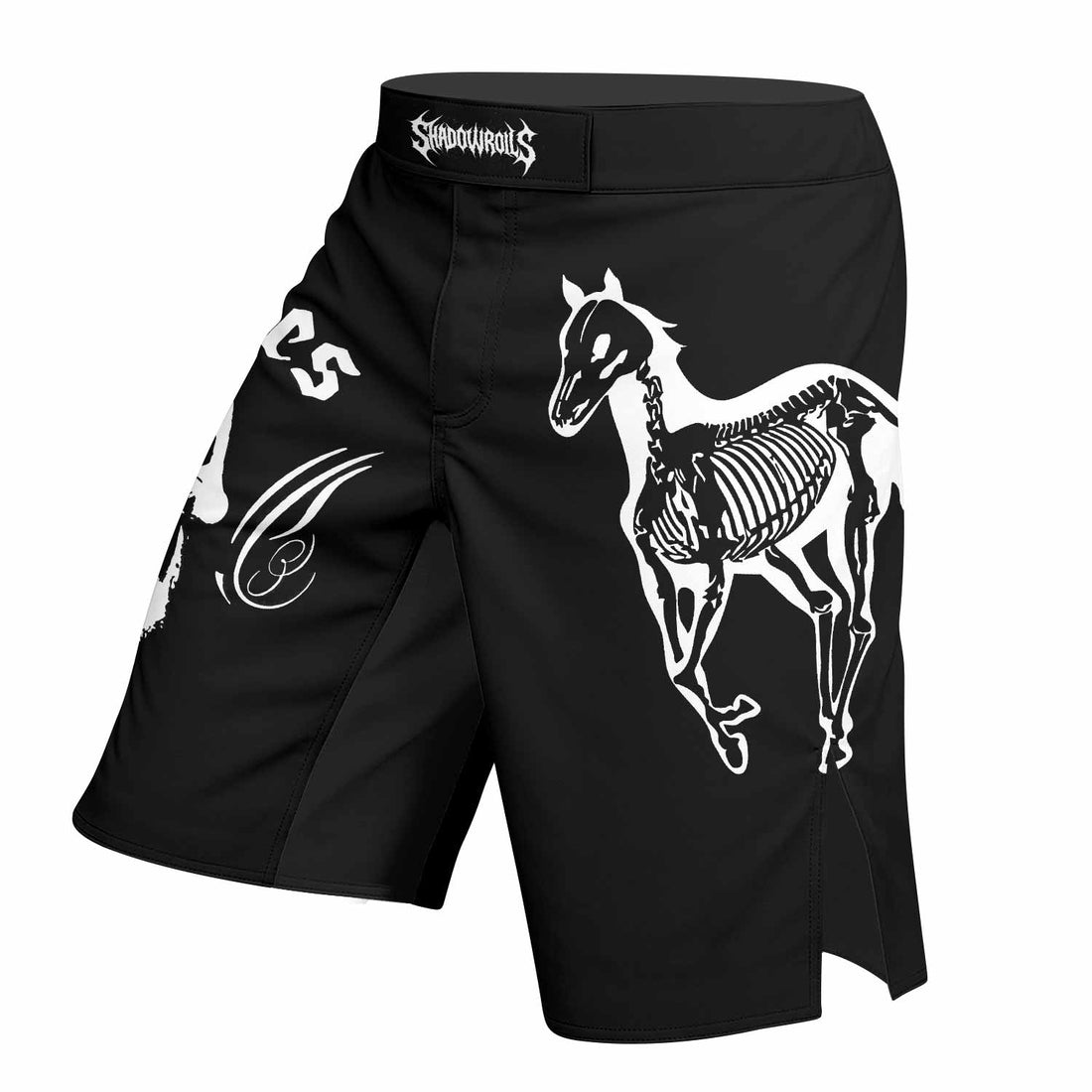 Deftones Sacramento Fight Shorts - right side mockup