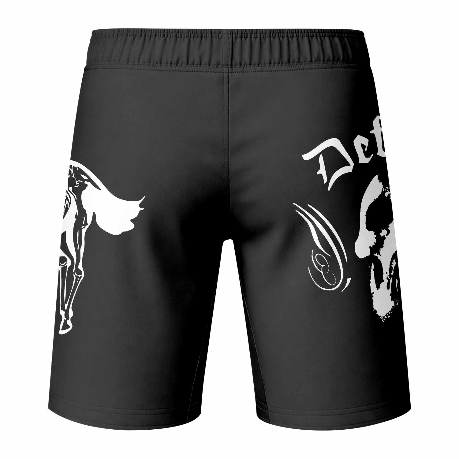 Deftones Sacramento Fight Shorts - back view mockup