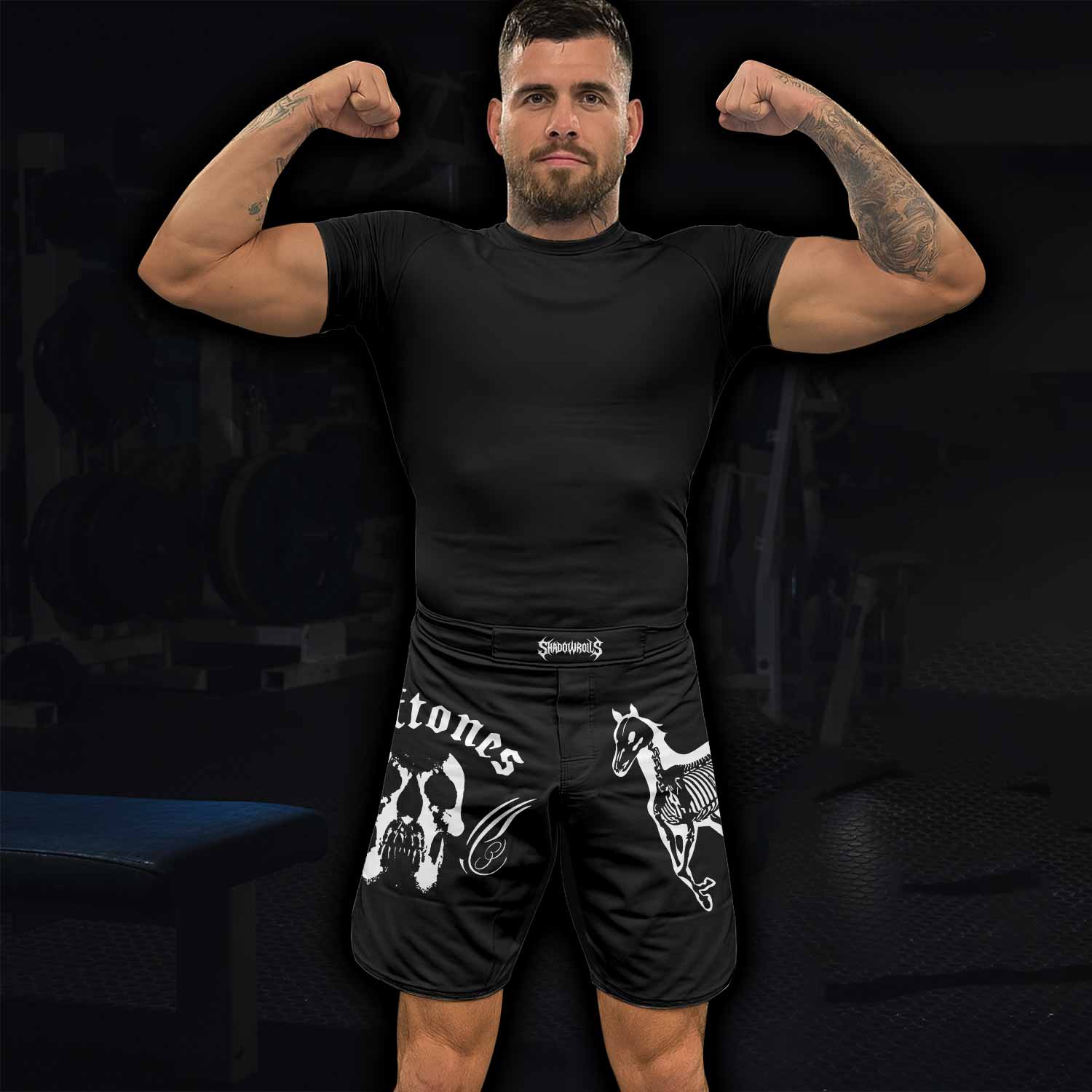 Deftones Sacramento Fight Shorts - lifestyle view