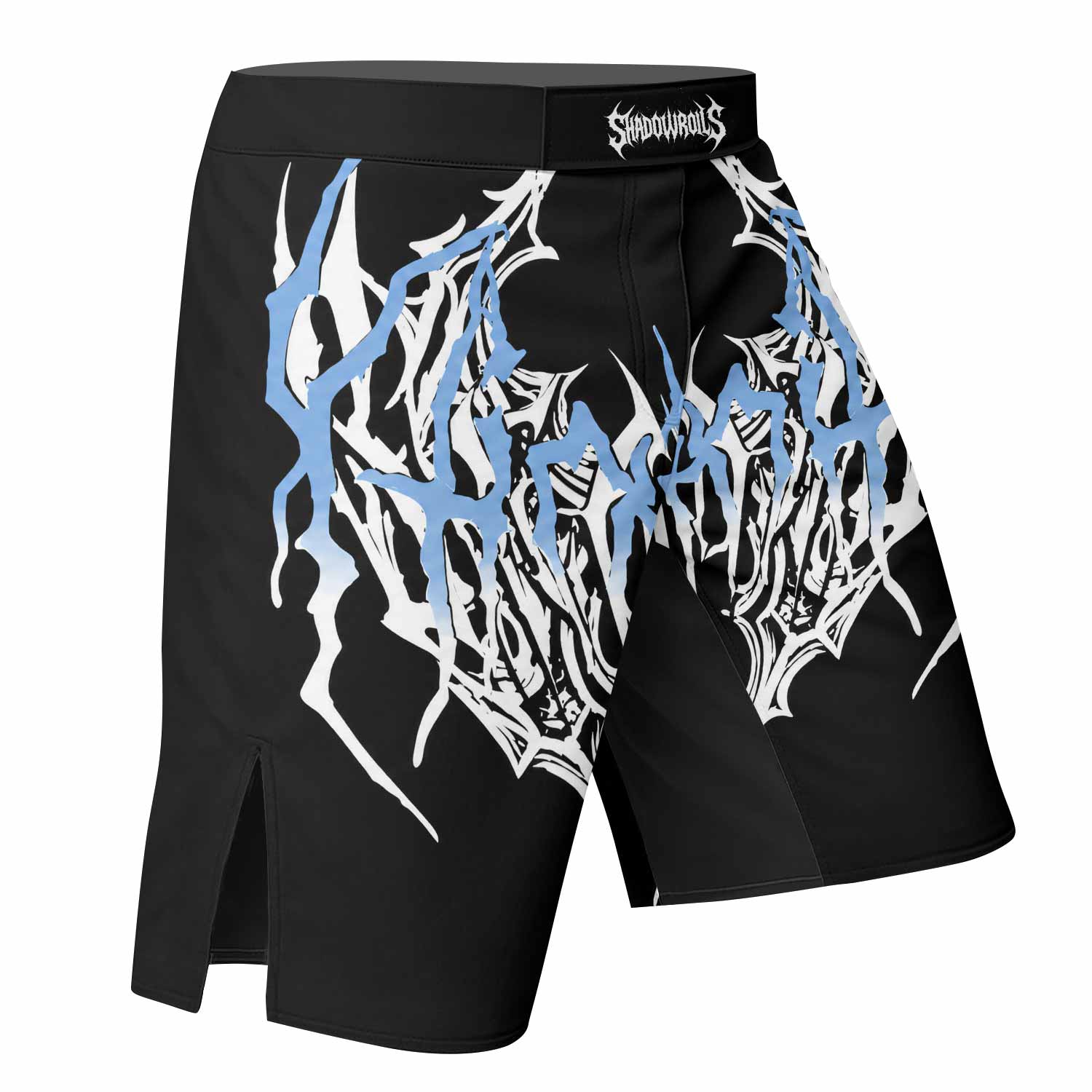 Abyssal Dominion Fight Shorts - right side mockup