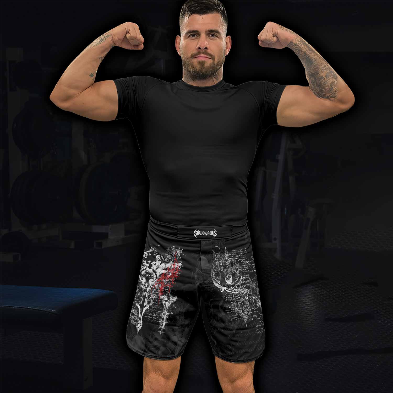 Born to Die Fight Shorts - lifestyle view