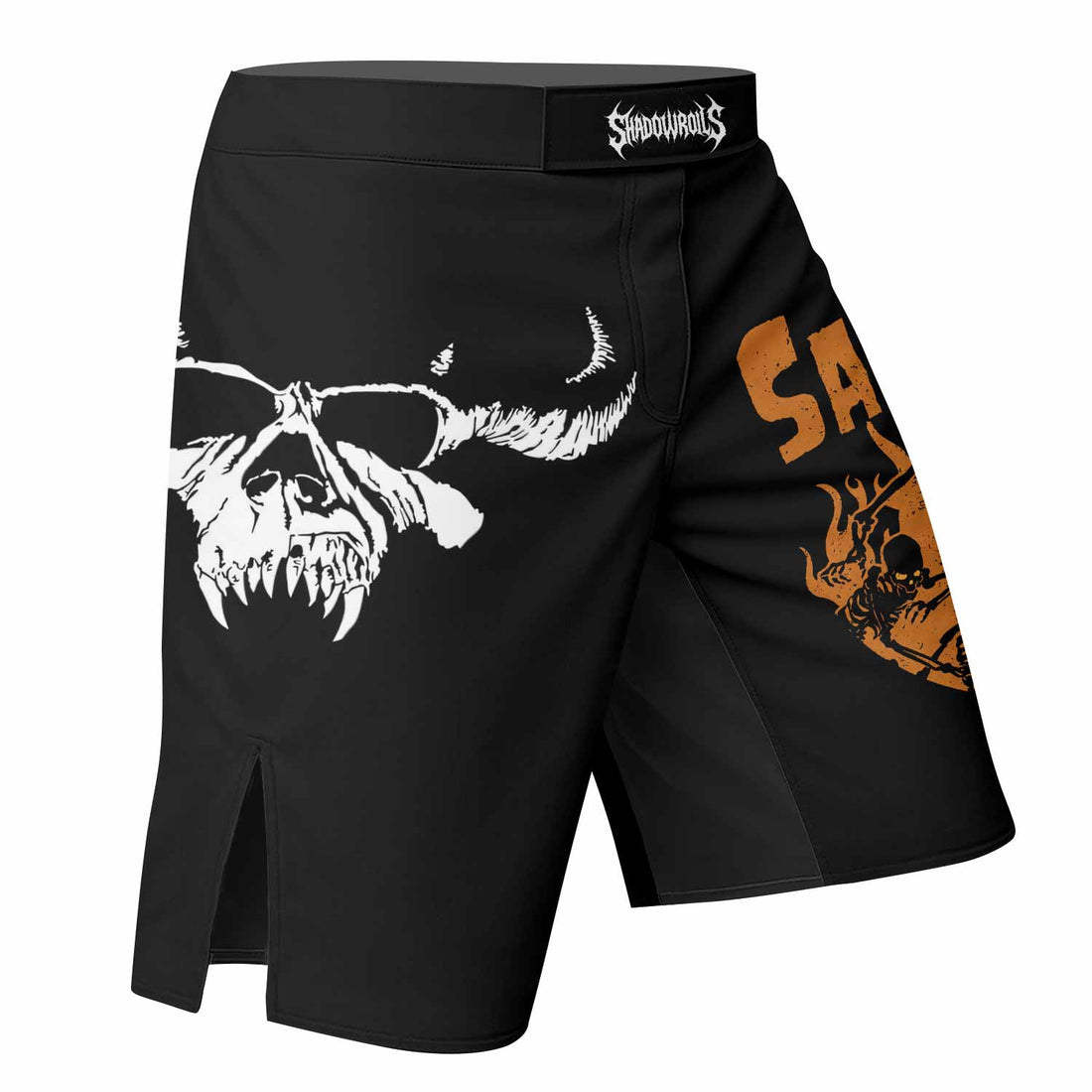 Samhain Horror Punk Fight Shorts - right side mockup