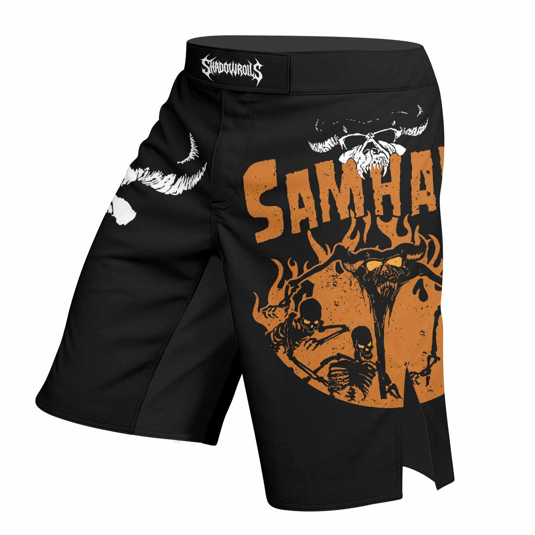 Samhain Horror Punk Fight Shorts - right side mockup