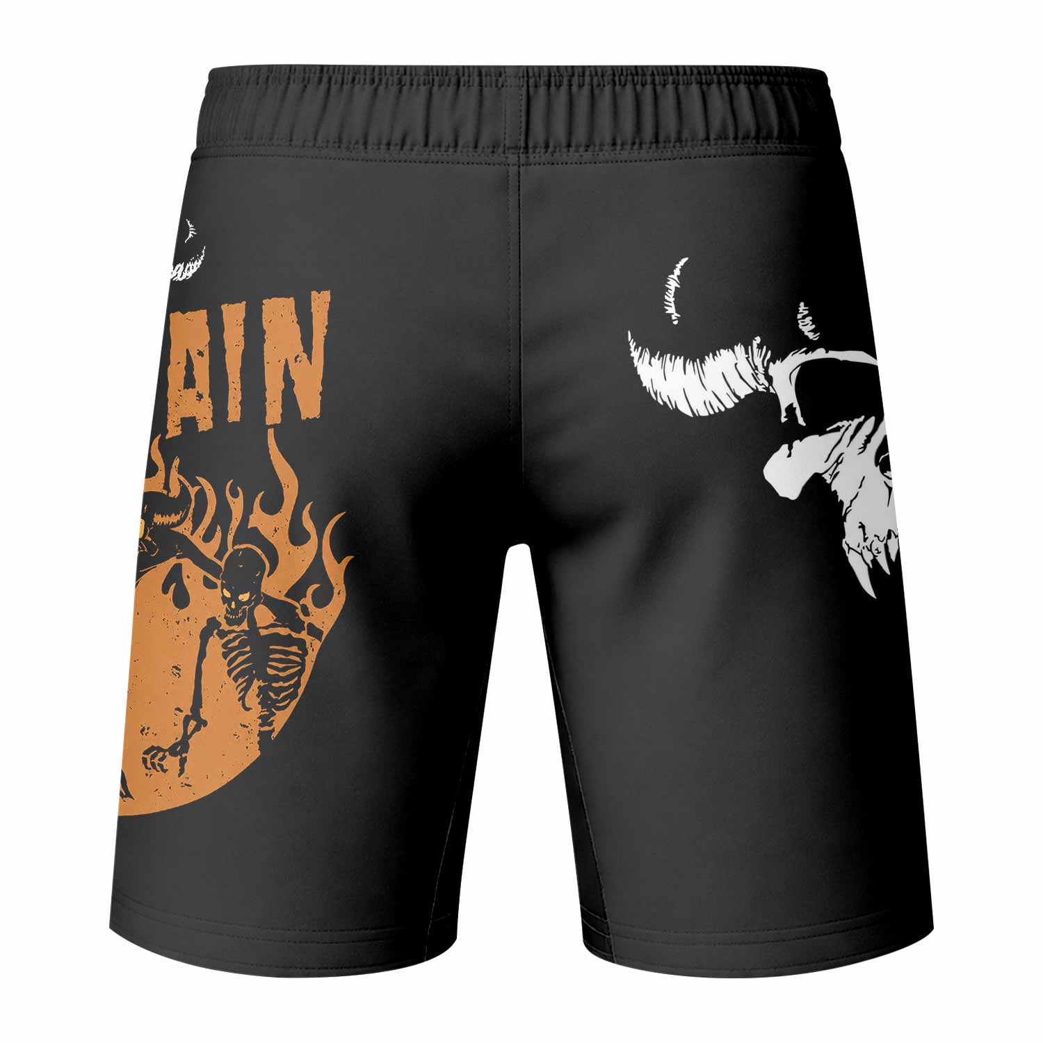 Samhain Horror Punk Fight Shorts - back view mockup