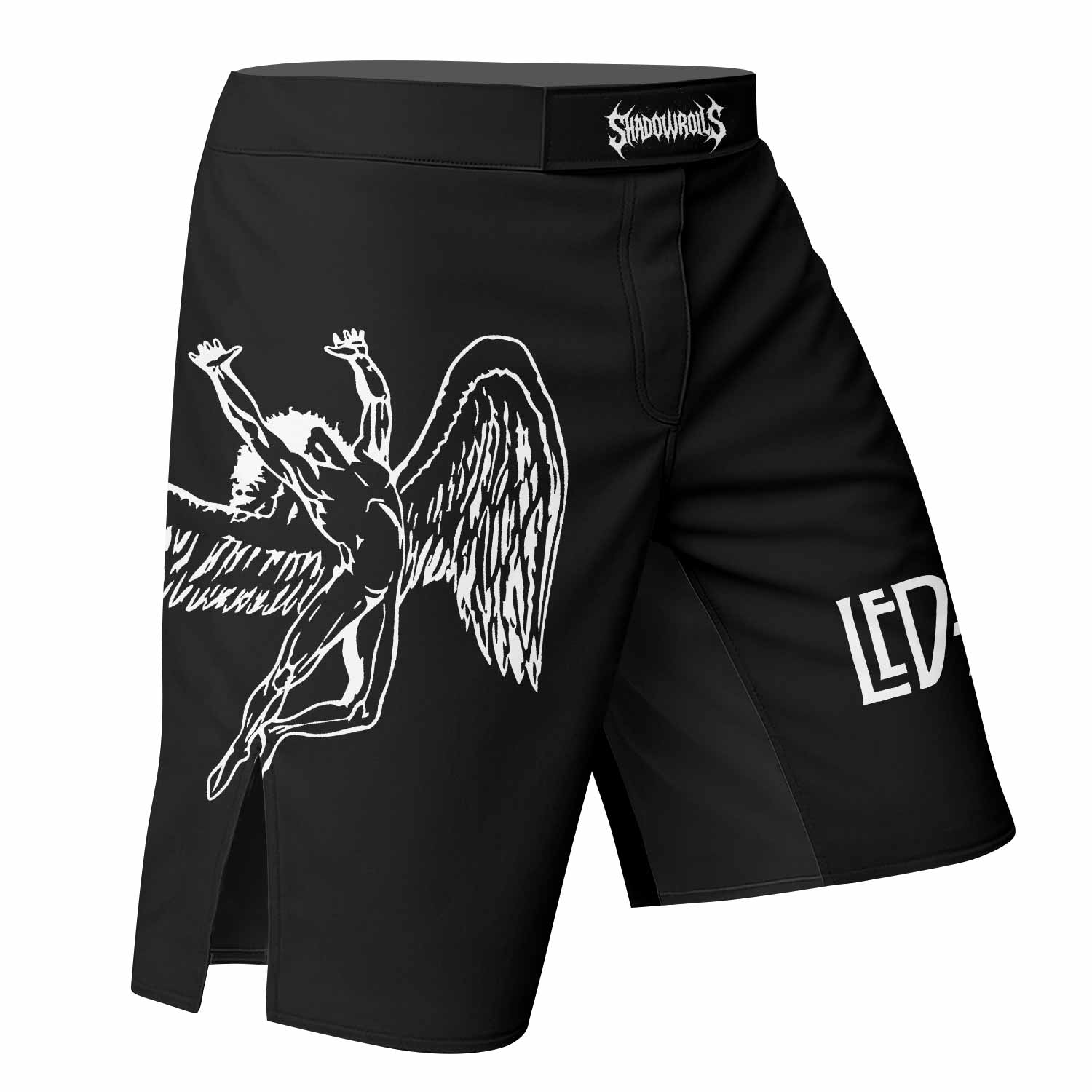 Led Zeppelin North American Tour 1977 Fight Shorts - right side mockup