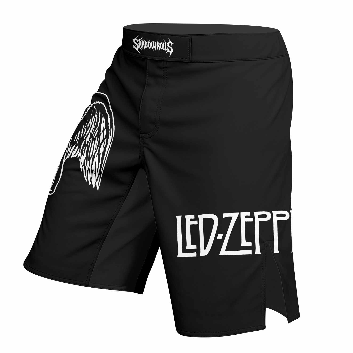 Led Zeppelin North American Tour 1977 Fight Shorts - left side mockup