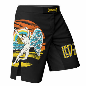 Led Zeppelin North American Tour 1975 Fight Shorts - right side mockup