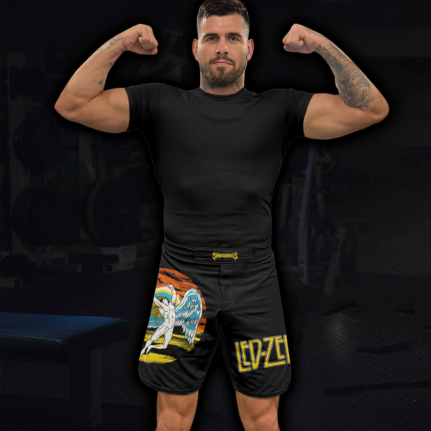 Led Zeppelin North American Tour 1975 Fight Shorts - lifestyle view