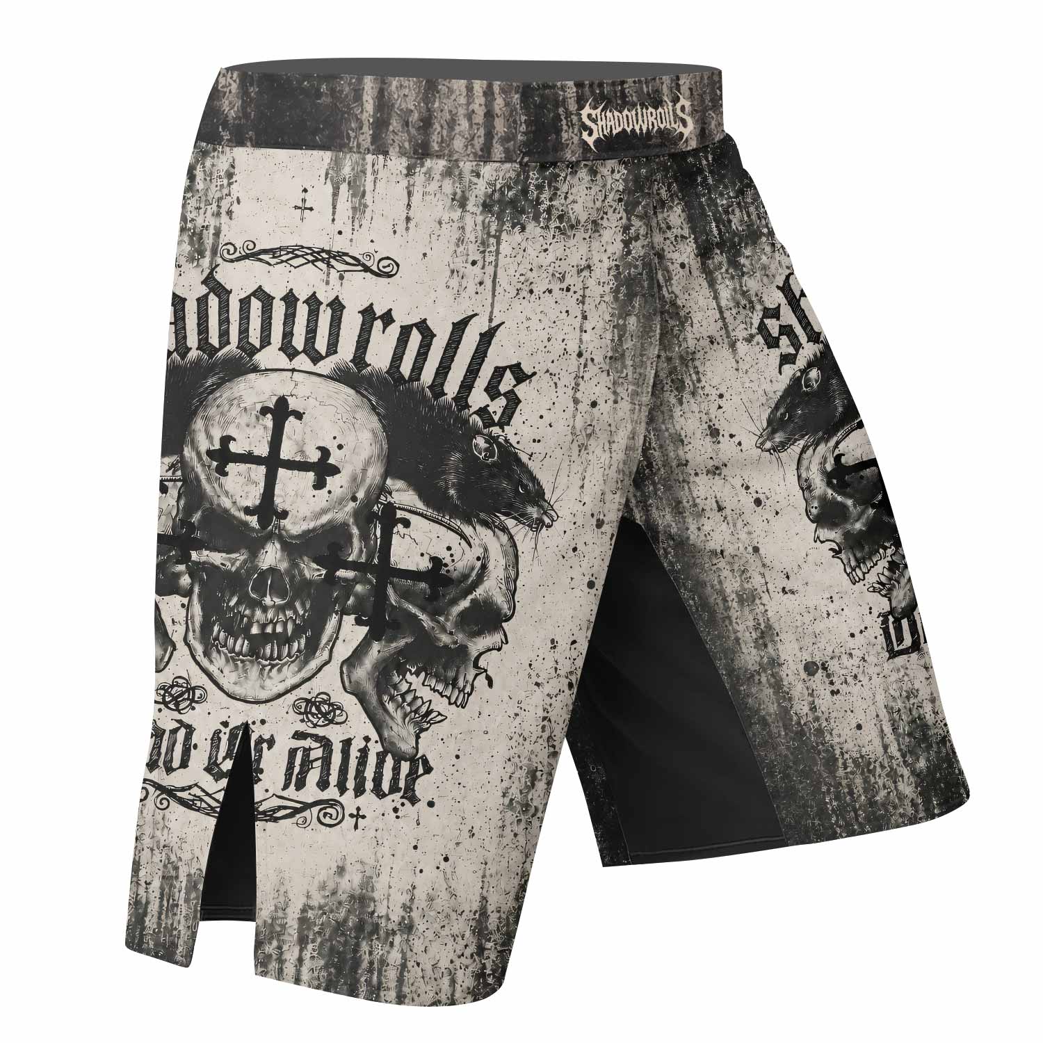 Shadowrolls Dead Or Alive Fight Shorts - right side mockup