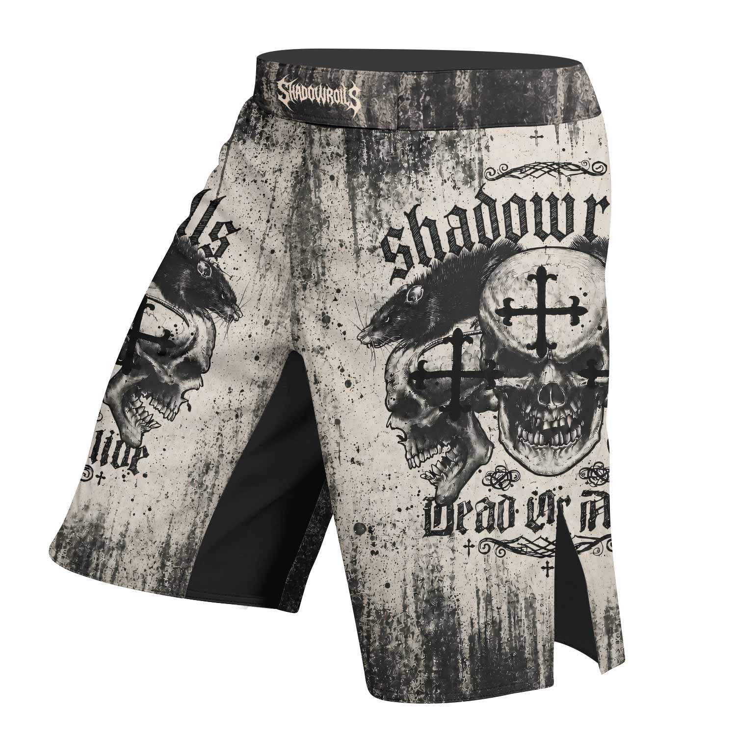 Shadowrolls Dead Or Alive Fight Shorts - left side mockup