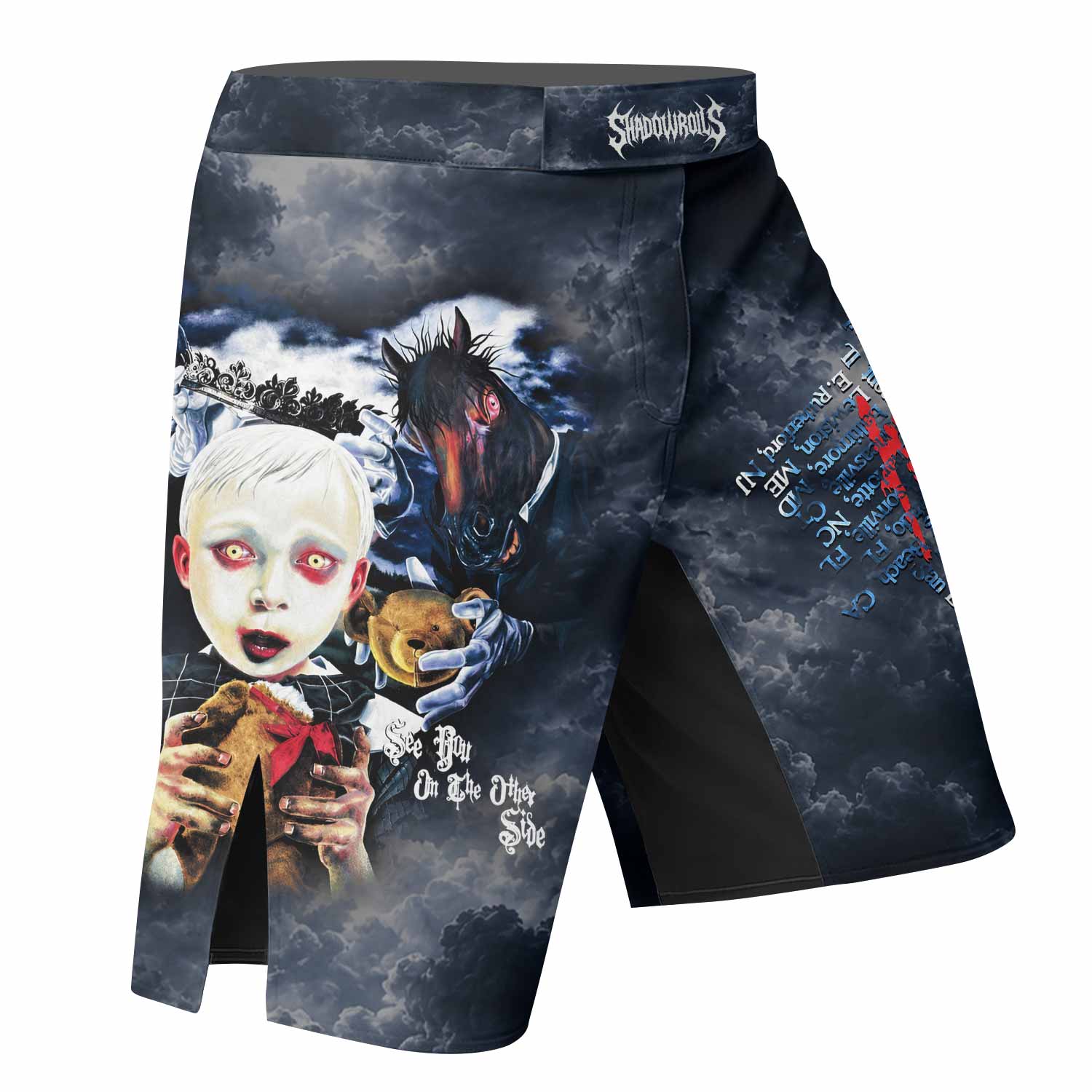 Korn See You On The Other Side Fight Shorts - right side mockup