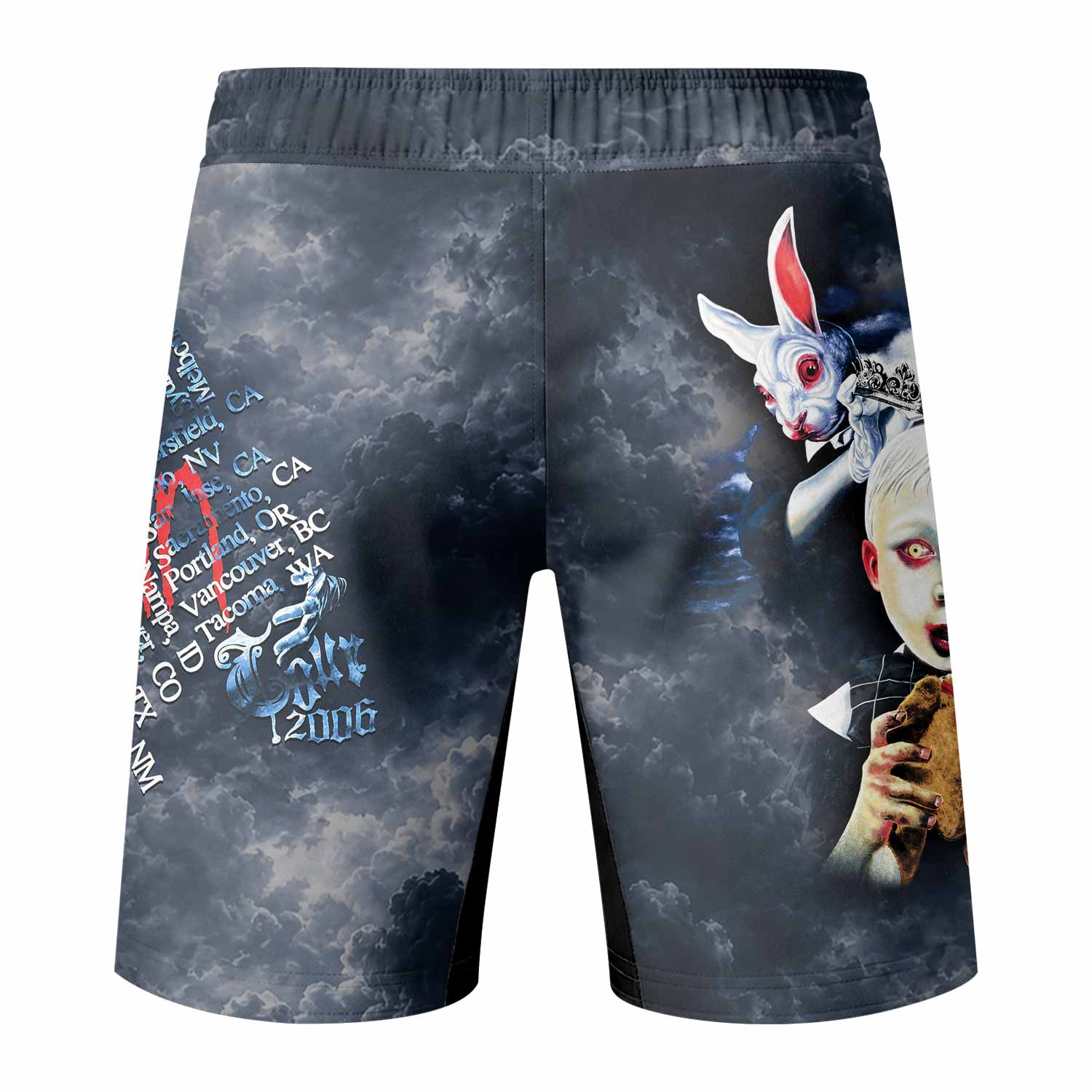 Korn See You On The Other Side Fight Shorts - back view mockup