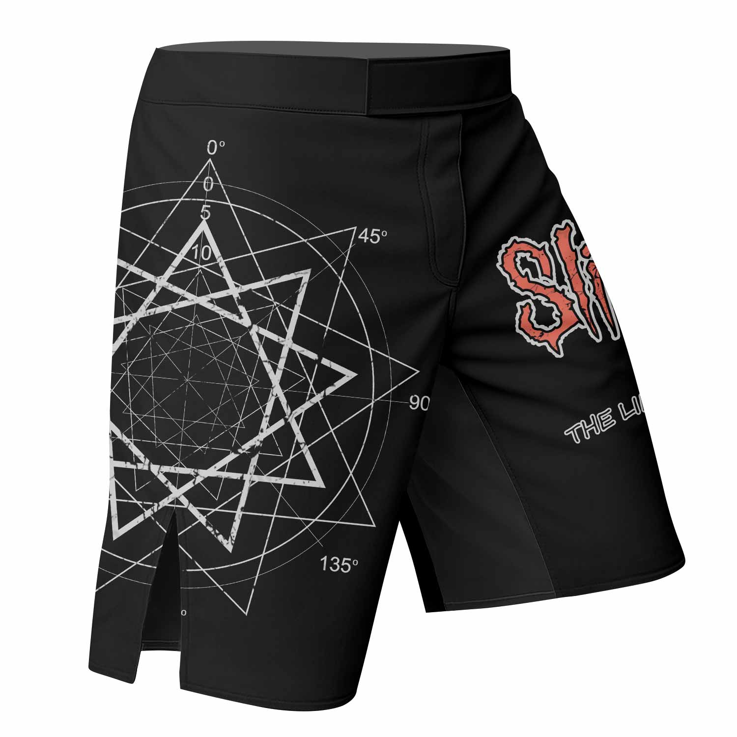 Slipknot The Limits Of The Dead Fight Shorts - right side mockup
