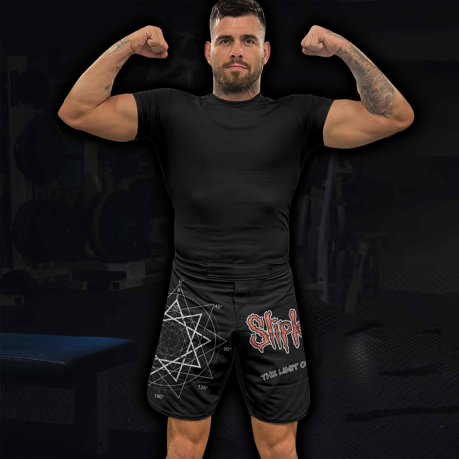 Slipknot The Limits Of The Dead Fight Shorts - lifestyle view
