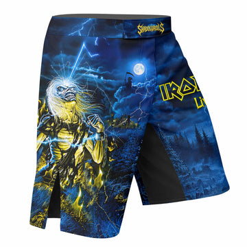 Iron Maiden Live After Death Eddie Fight Shorts - right side mockup