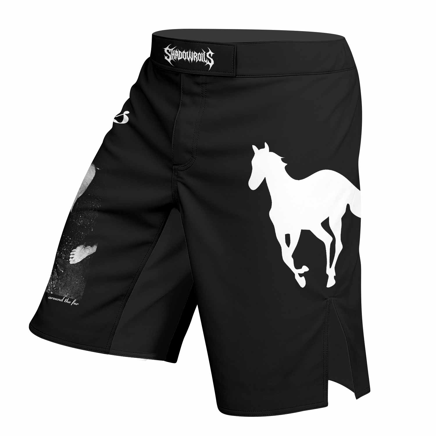 Deftones Around the Fur Fight Shorts - left side mockup