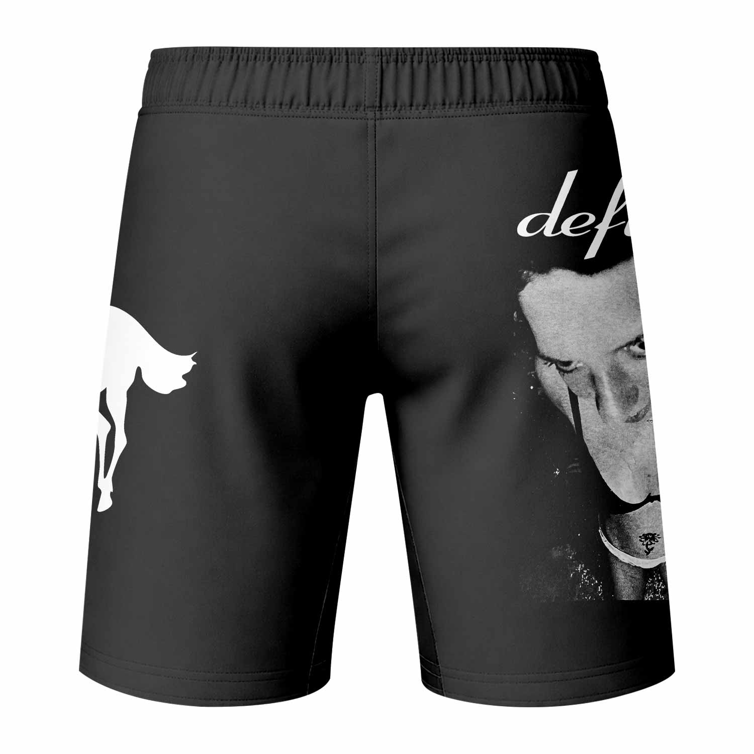 Deftones Around the Fur Fight Shorts - back view mockup
