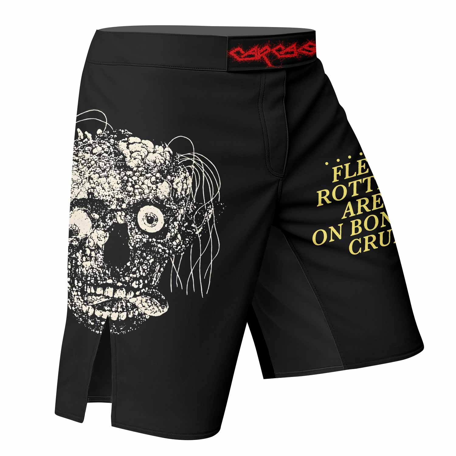 Carcass Symphonies of Sickness Fight Shorts - right side mockup