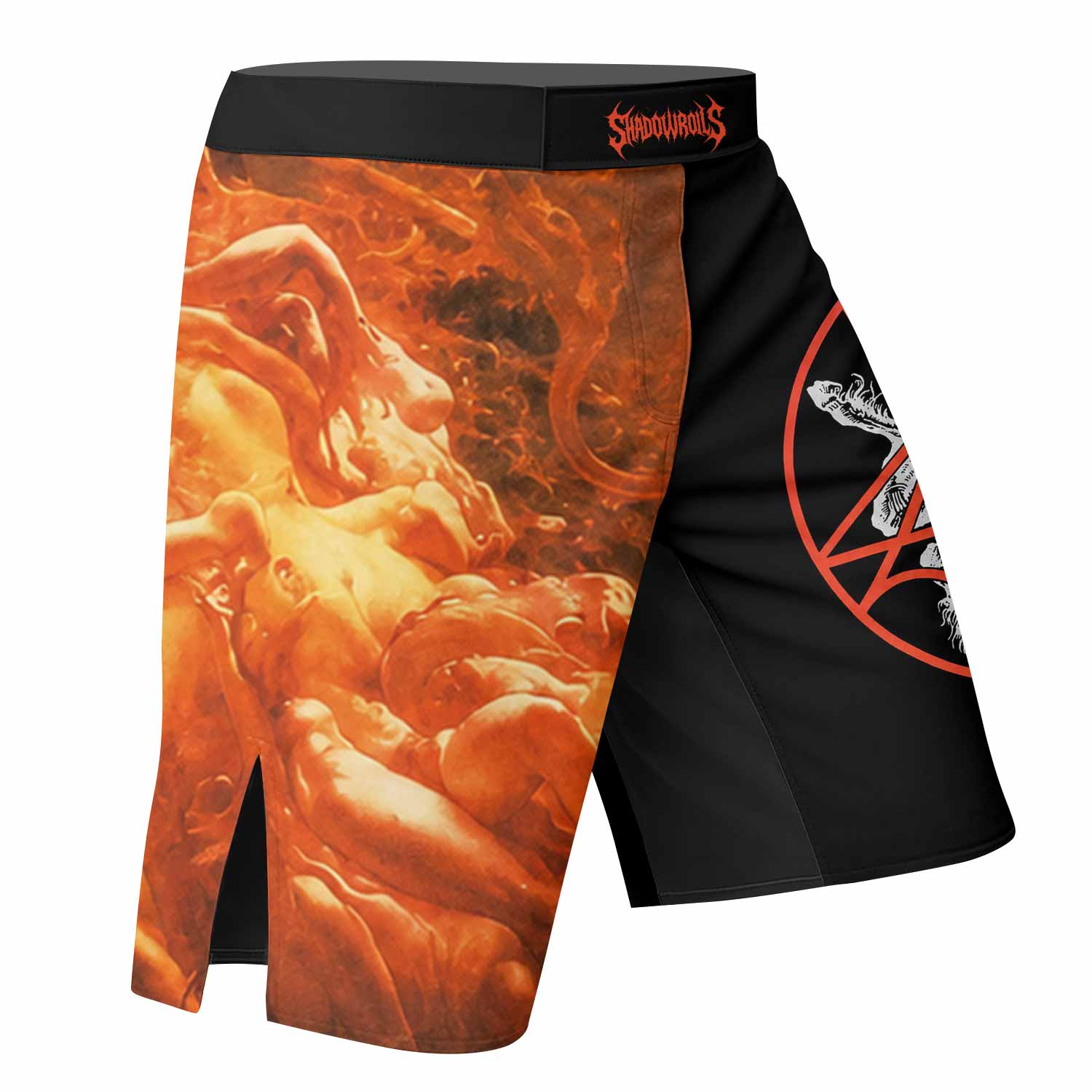 Morbid Angel Altars of Madness Fight Shorts - right side mockup