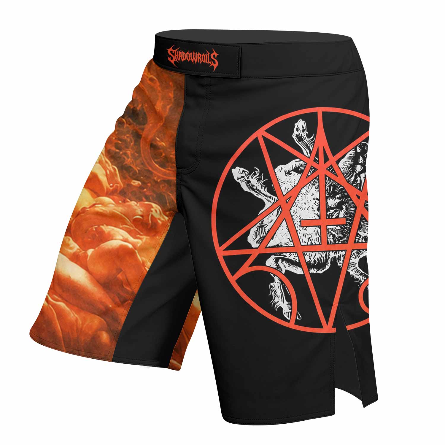 Morbid Angel Altars of Madness Fight Shorts - left side mockup