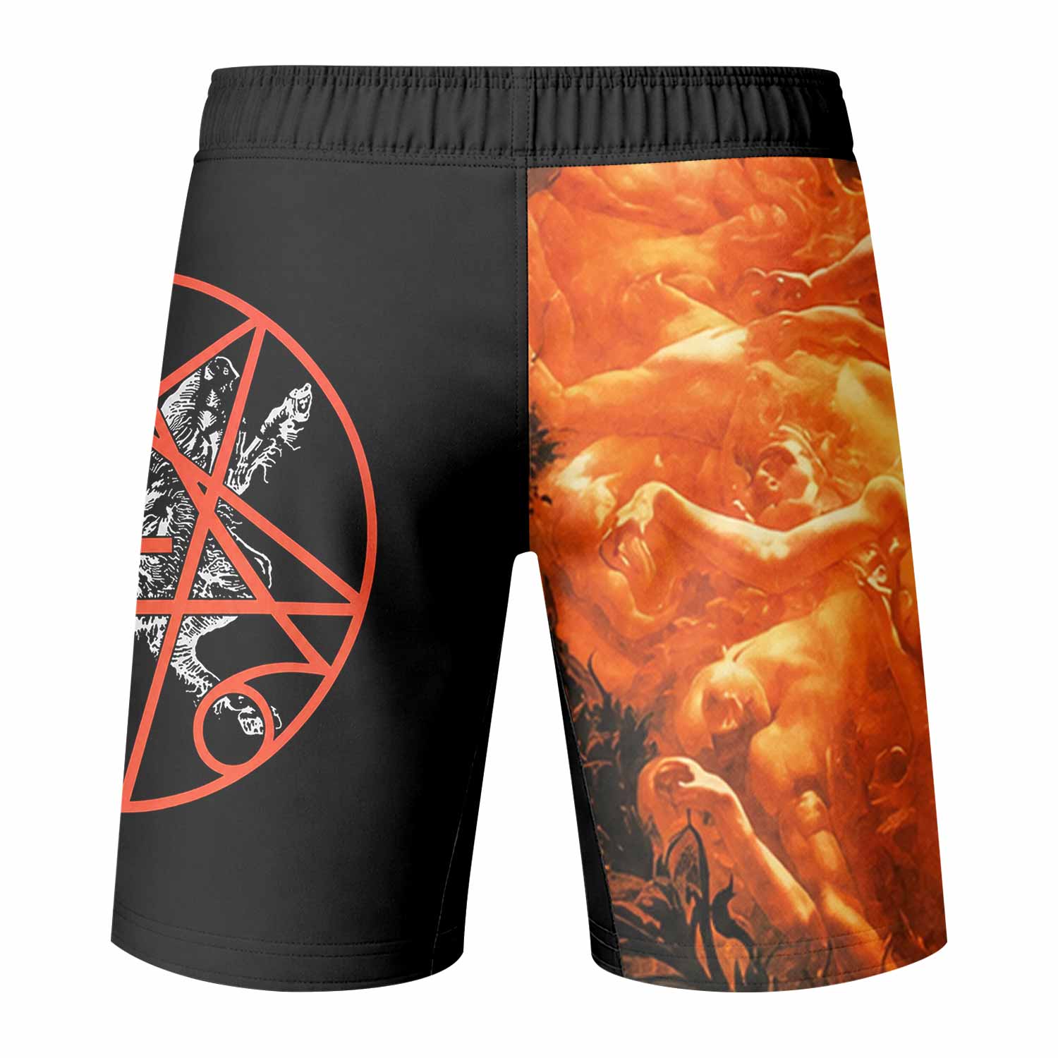 Morbid Angel Altars of Madness Fight Shorts - back view mockup