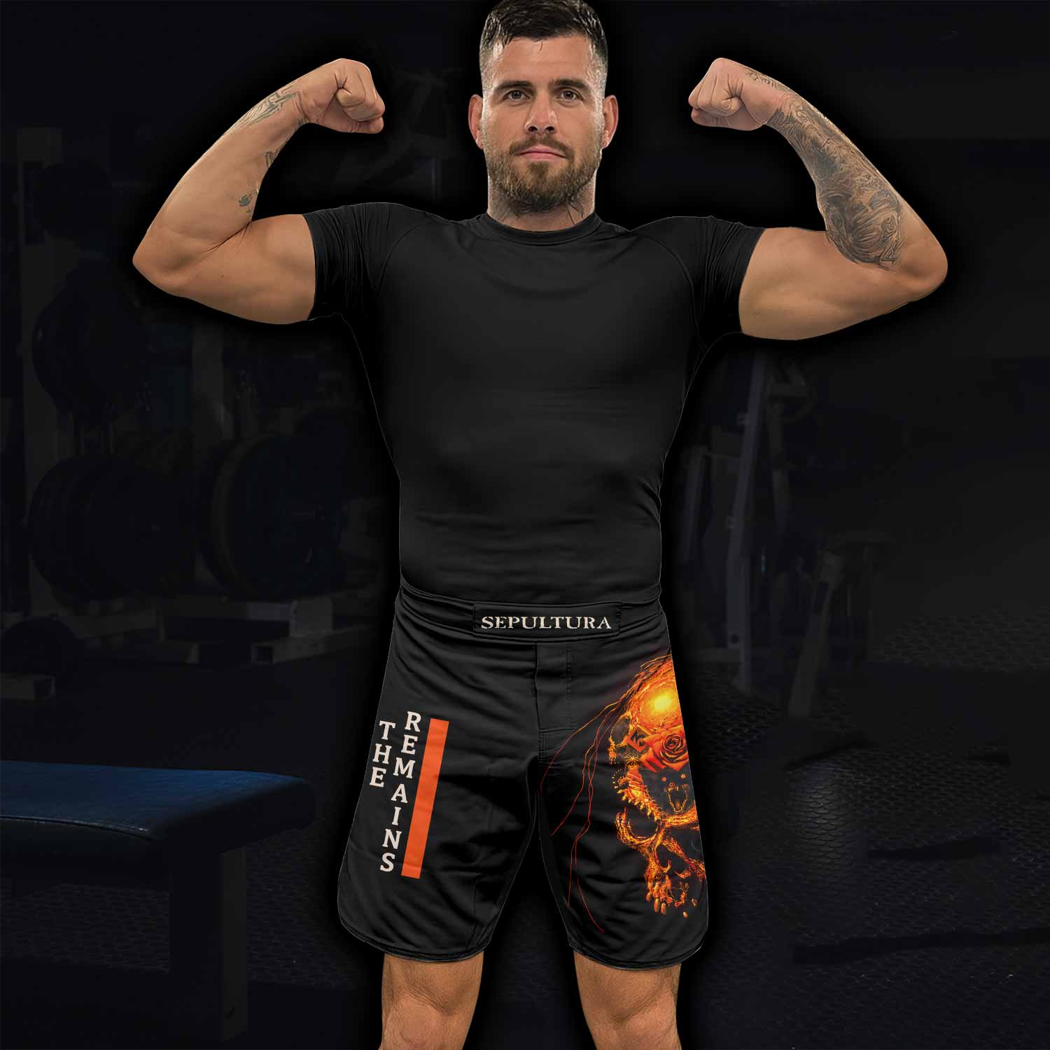 Beneath the Remains Sepultura Fight Shorts - lifestyle view