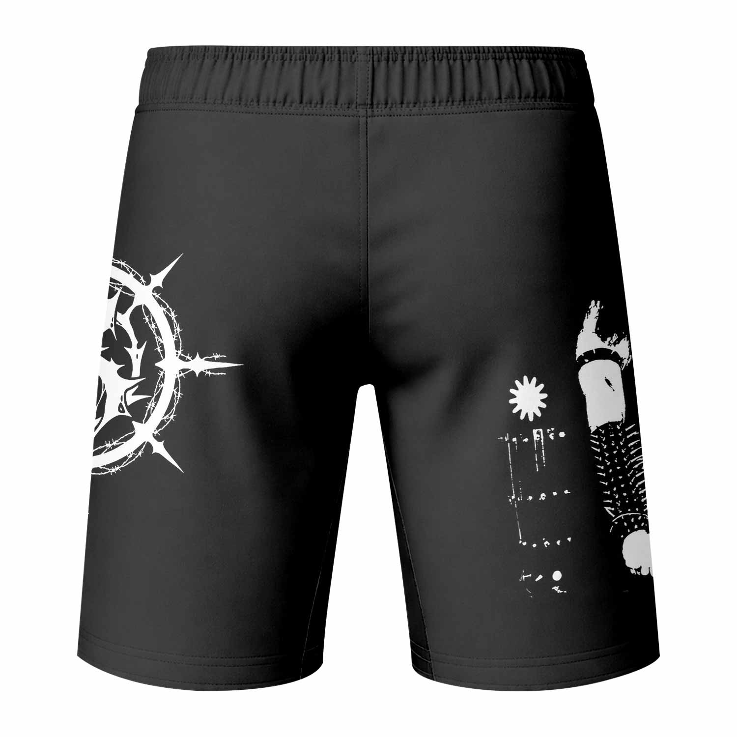 Carpathian Forest We're Going to Hell for This Fight Shorts - back view mockup