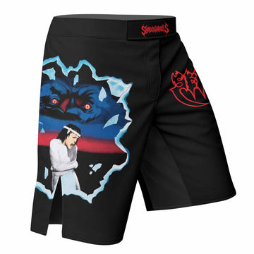 Sepultura Schizophrenia Fight Shorts - right side mockup