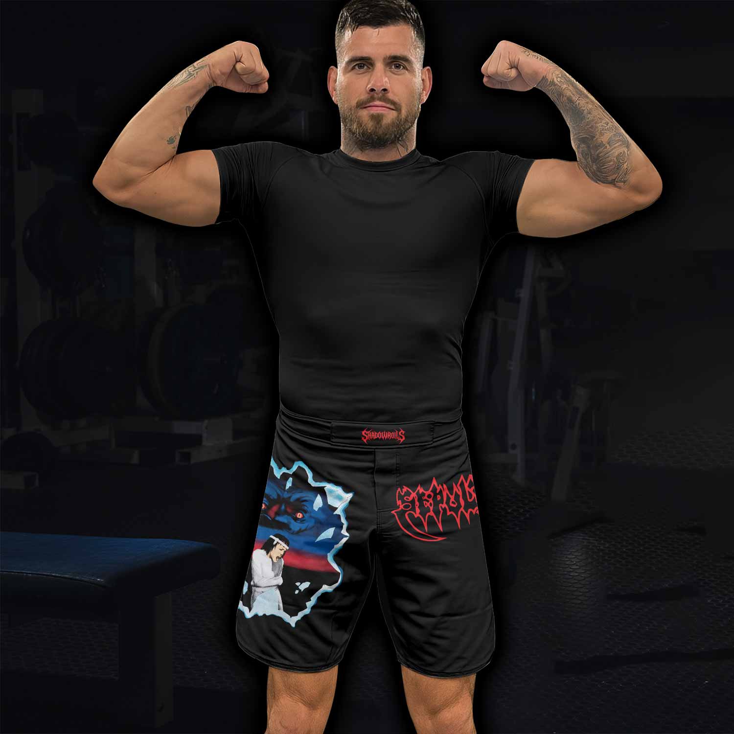 Sepultura Schizophrenia Fight Shorts - lifestyle view
